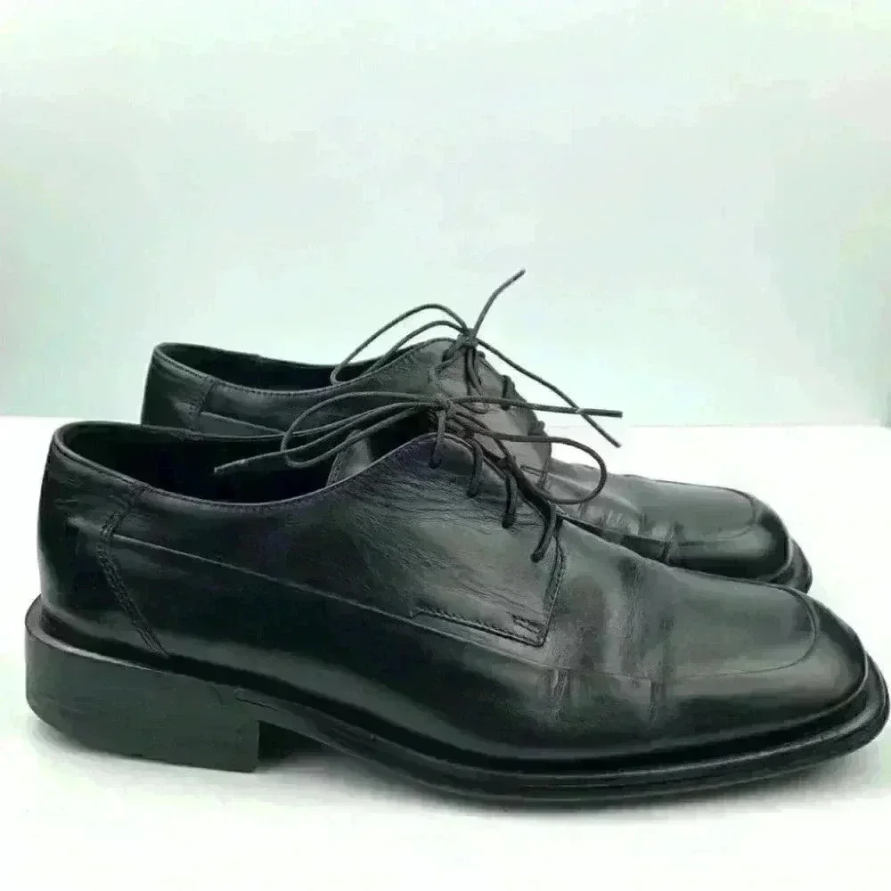 Kenneth Cole dress oxfords 9 black Italian leather